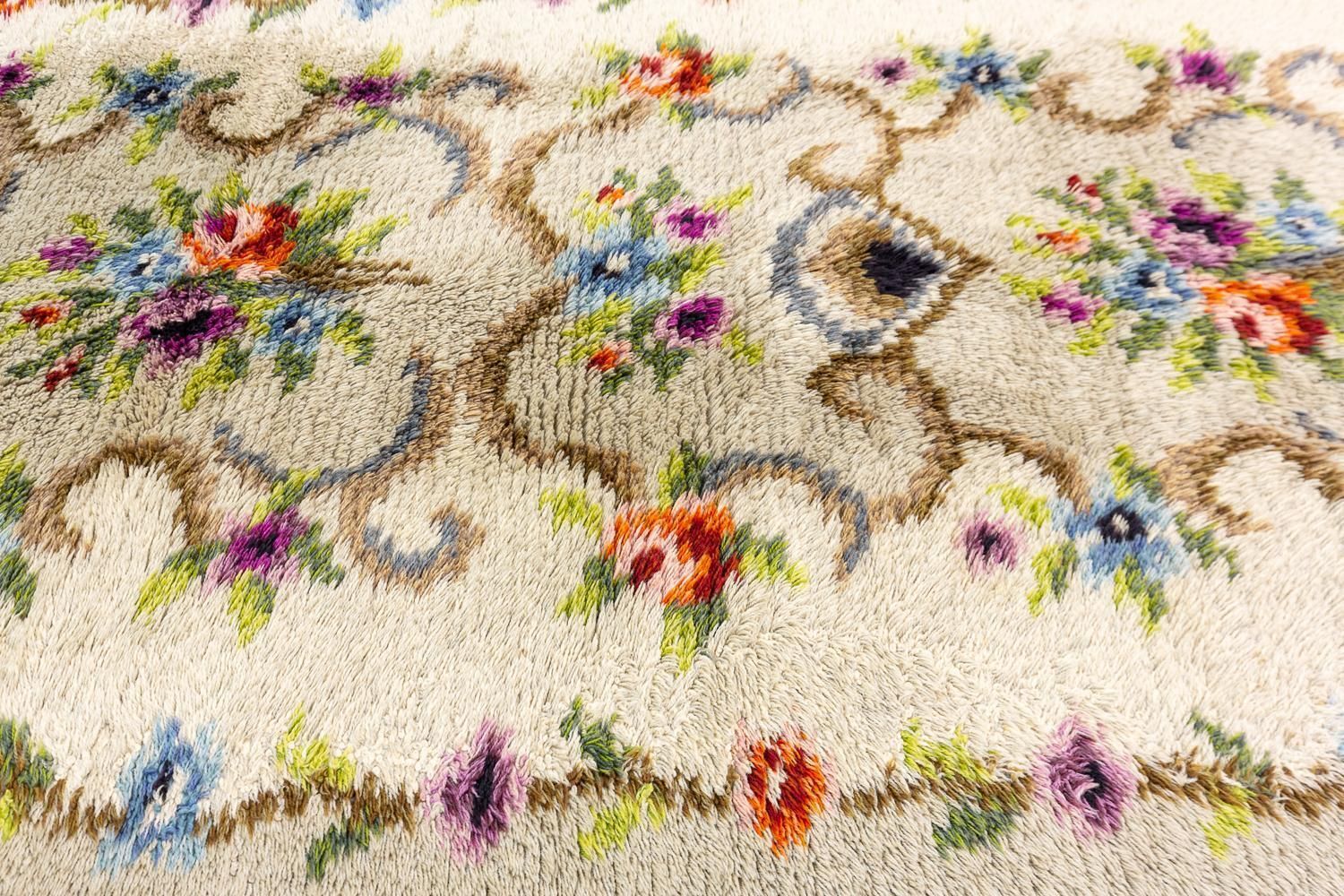 Rya Swedish Rug Mid Century Modern Vintage Design photo 1613.0
