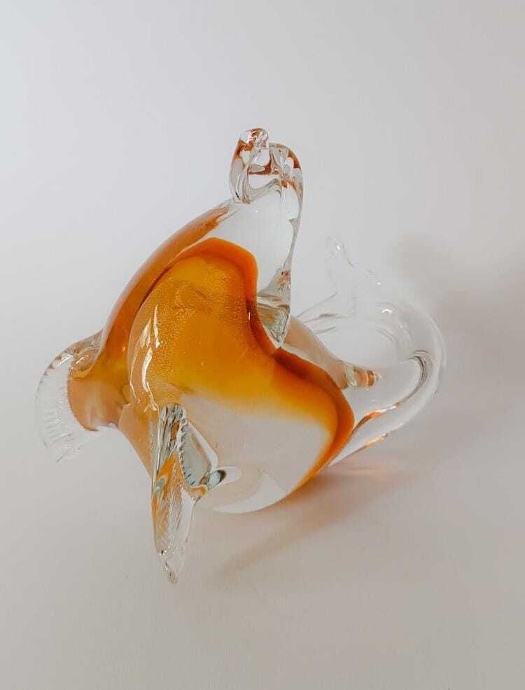 Murano Glass Seal Figure Statuette With Aventurine Gold Leaf Vintage Sculpture photo furniture