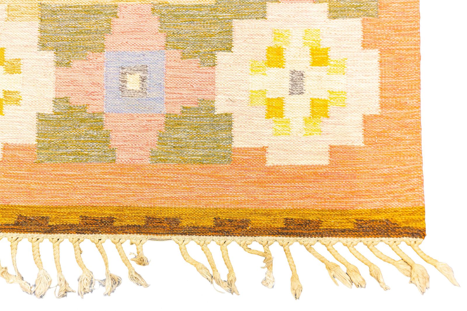 Scandinavian Rug Flat Weave By Ingegerd Silow photo 2505.0