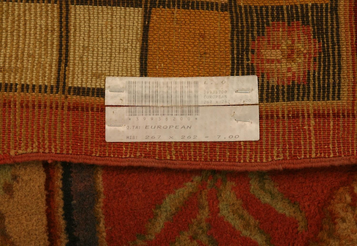 Circa 1940 Vintage European Wool Rug With Medallion photo vinterior
