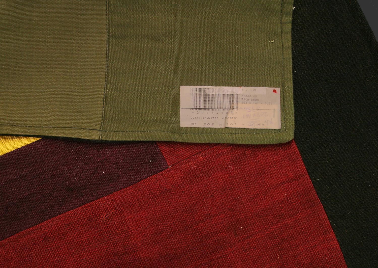 Vintage Old Turkish Red&Yellow Patchwork, 1950 1970 photo vinterior