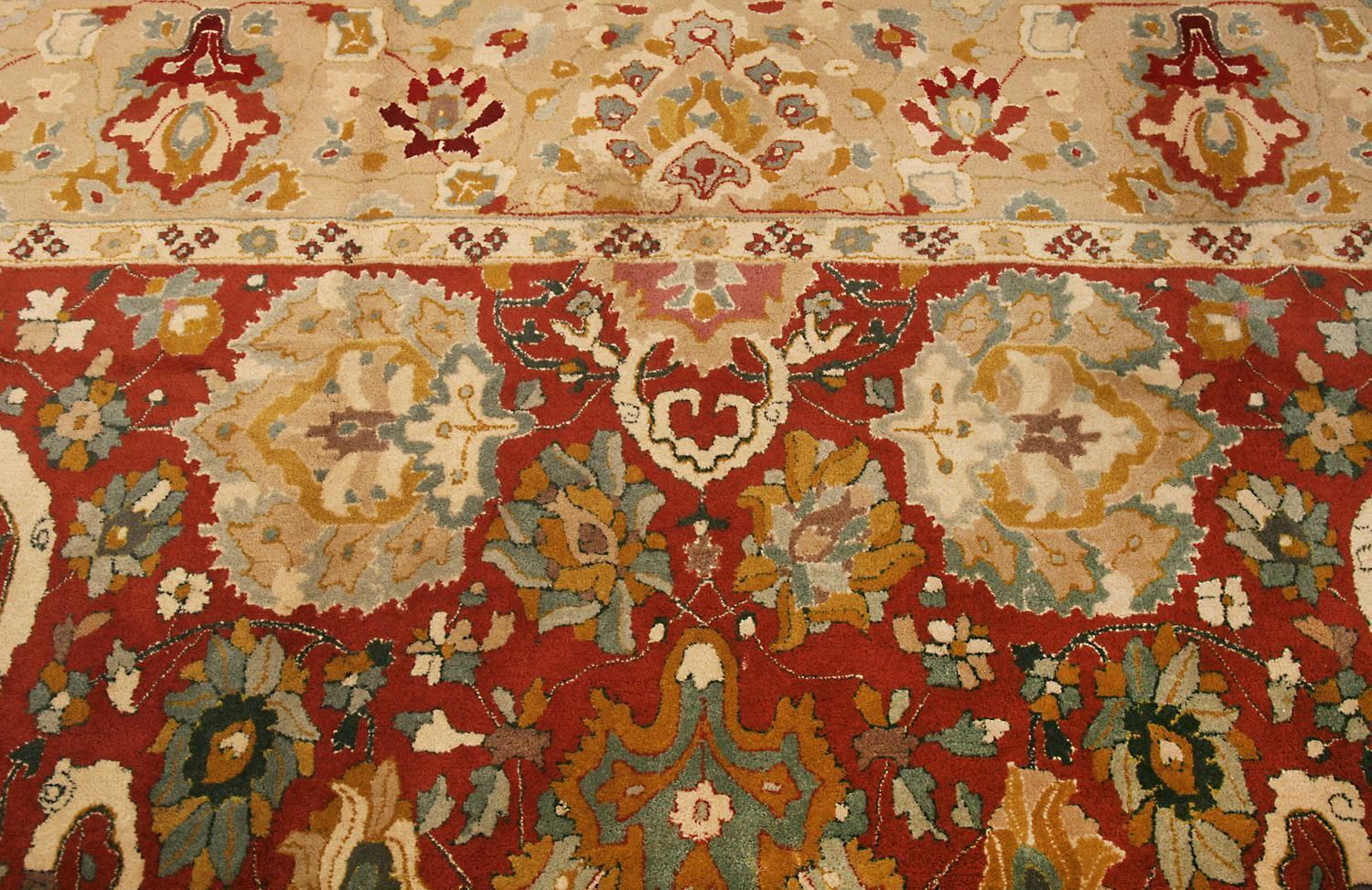 Antique German All Over Field Tetex Carpet Wool, Ca. 1920 photo for sale