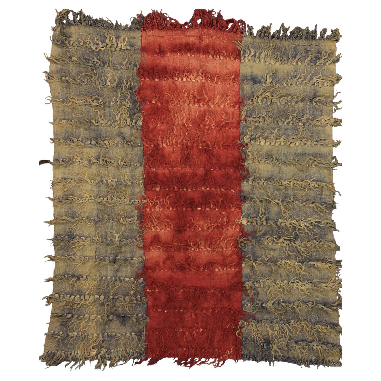 Vintage Flat Weave Turkish Wool Tulu Rug, 1950 1970
