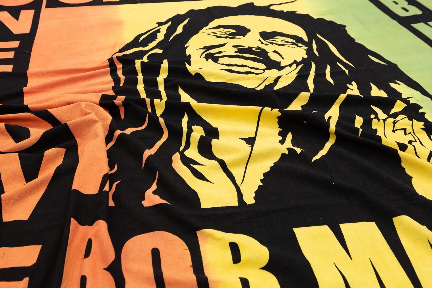 “Bob Marley” Textile Sud American Stamped, Xxi Century photo furniture