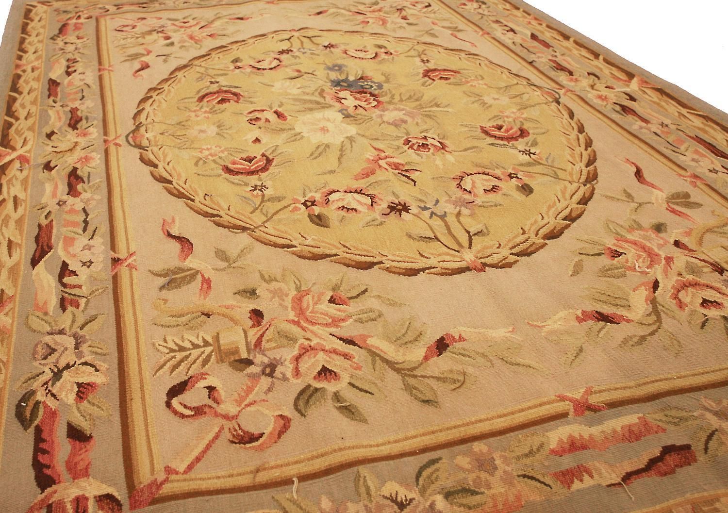 Aubusson Rug Flat Weave French Style photo Textiles