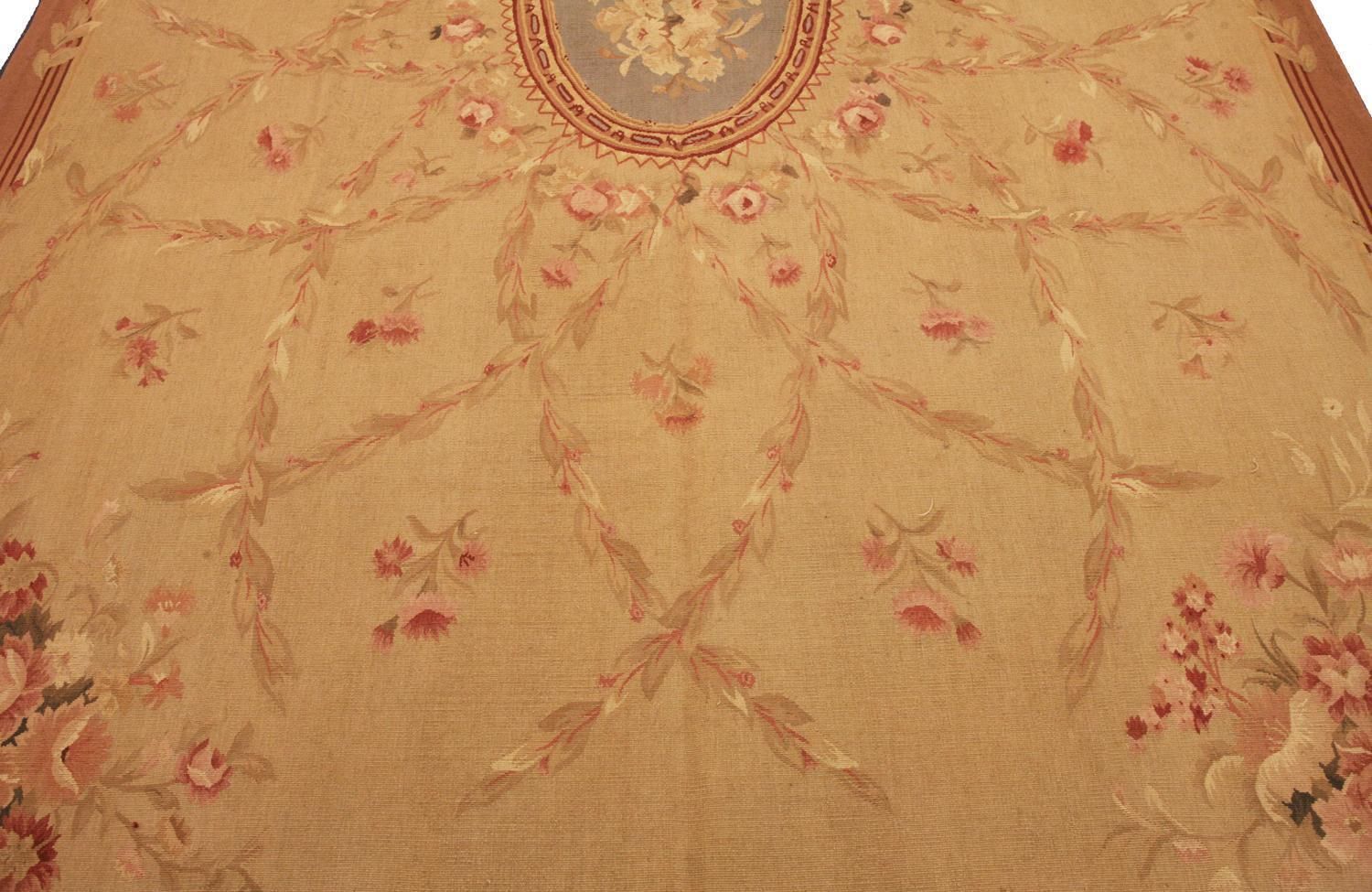 Aubusson Rug Flat Weave Chinese Inspired By French Style photo Textiles