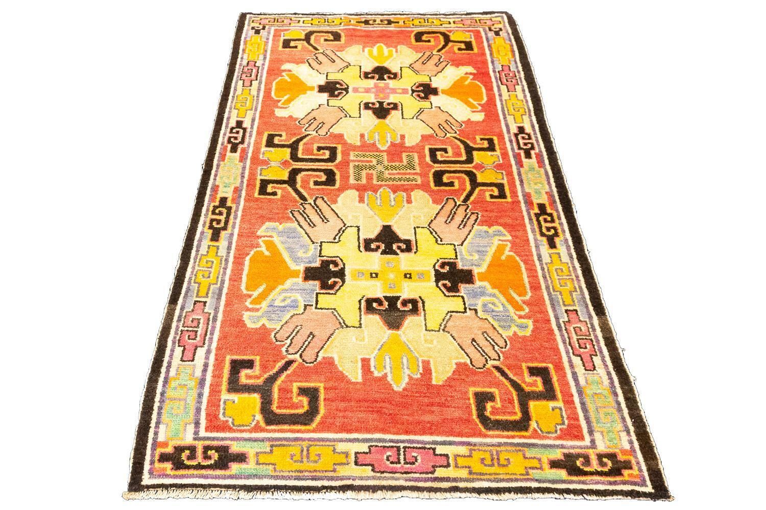 Tibetan Rug Swastika Motif, Ca. 1920 photo for sale