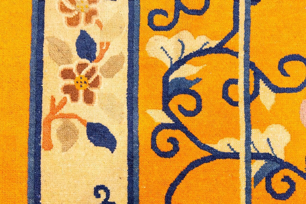 photo furniture Chinese Peking Rug Imperial Gold Color