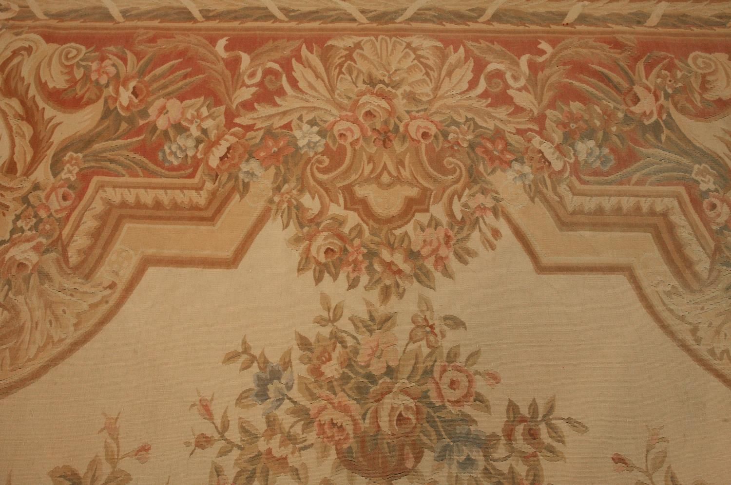 Aubusson Rug French Style Earthy Tones photo for sale