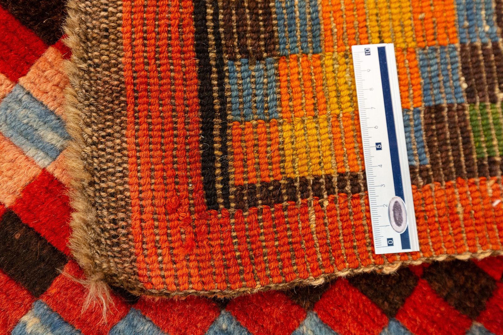 Tibetan Rug Colorful Design photo vintage