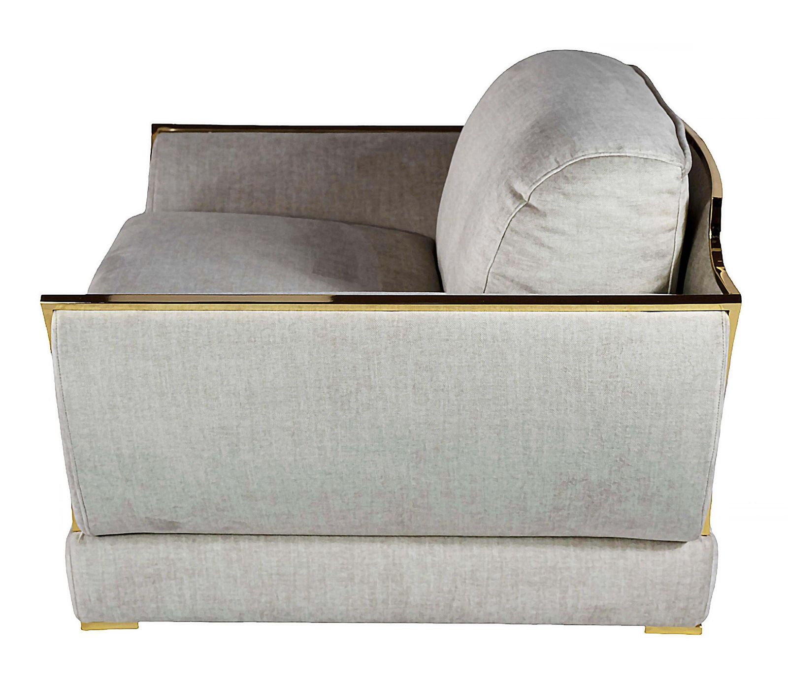 Pair Of Italian Armchairs In Velour And Gilt Metal By Alberto Smania, 1970's photo Furniture