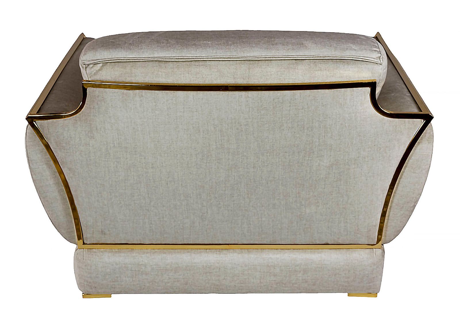 Pair Of Italian Armchairs In Velour And Gilt Metal By Alberto Smania, 1970's photo buy