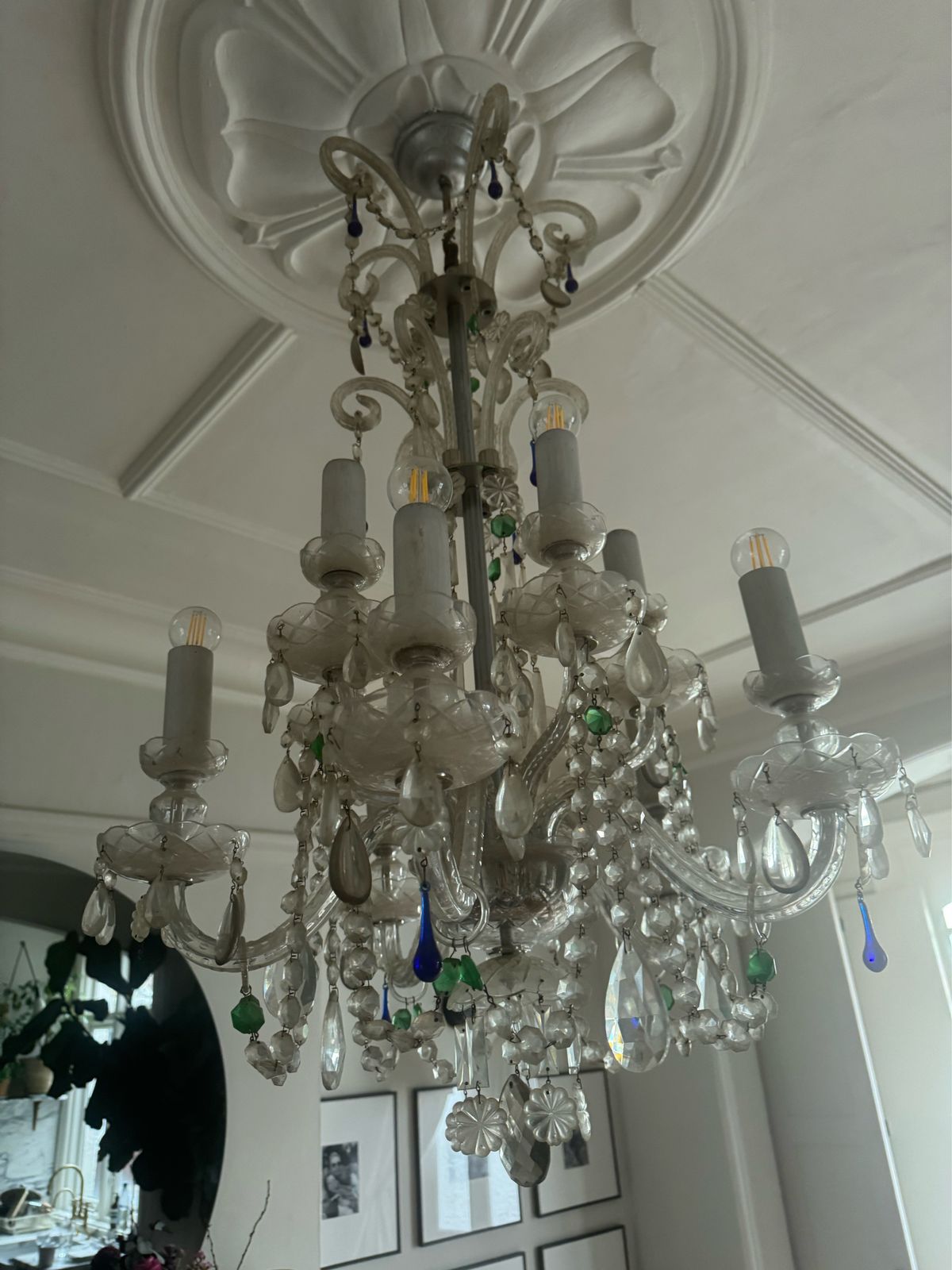 Job Lot 4 Antique Chandeliers photo vinterior