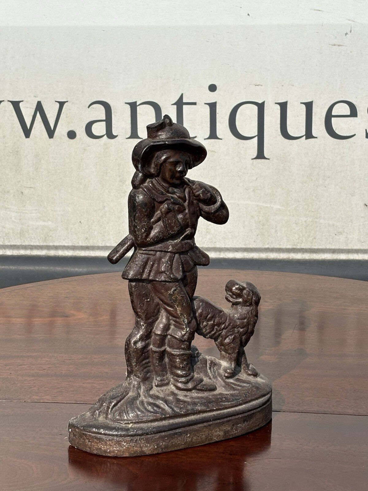 Antique Cast Iron Doorstop, 1800s photo furniture