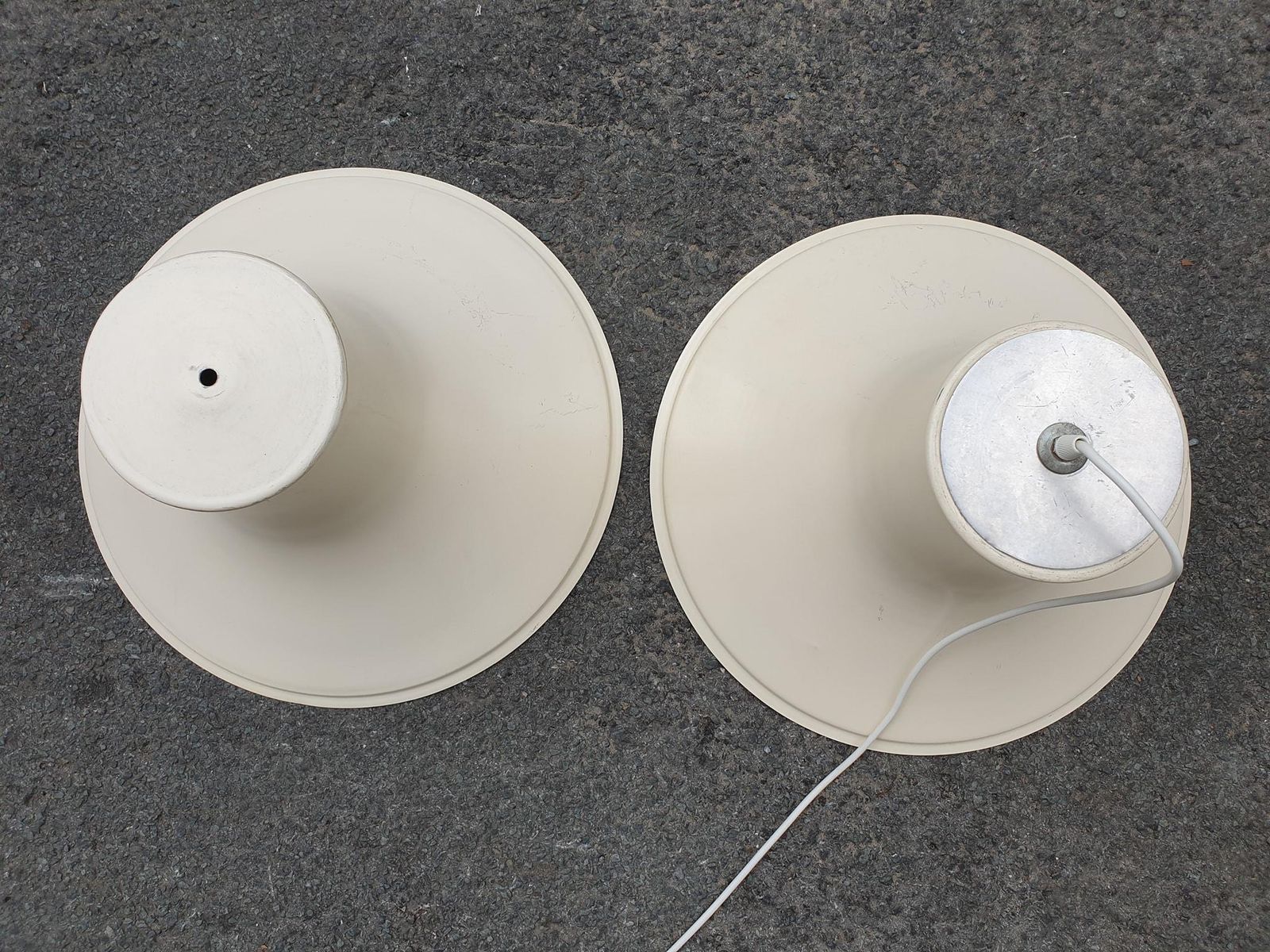 photo vintage One Of Three Mushroom Ceiling Lights