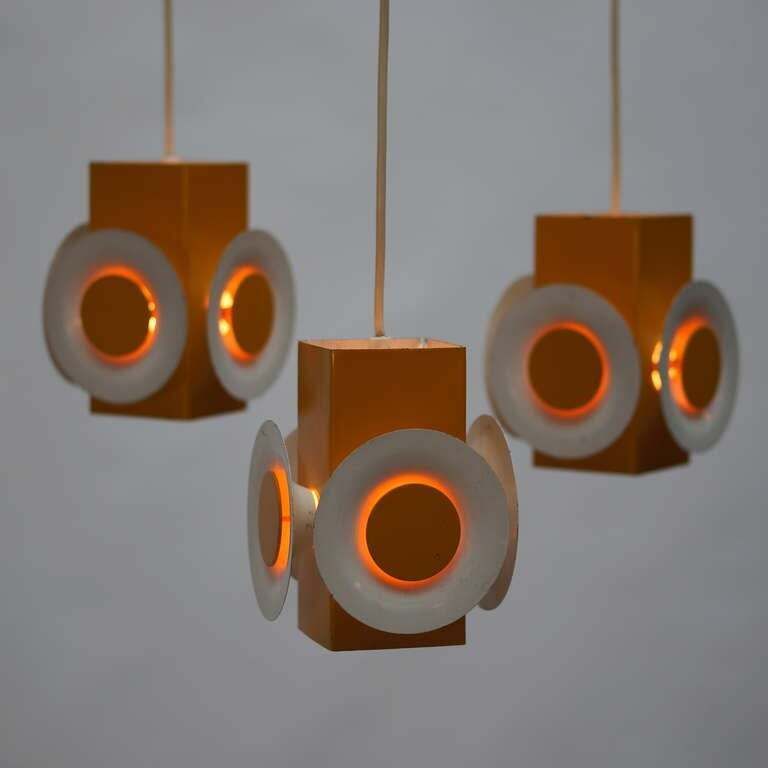 Pair Of Raak Pendant Lamps photo for sale