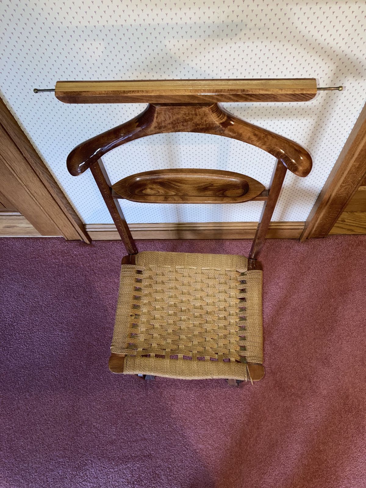 Italian Gentlemen’s Folding Valet Chair photo Furniture