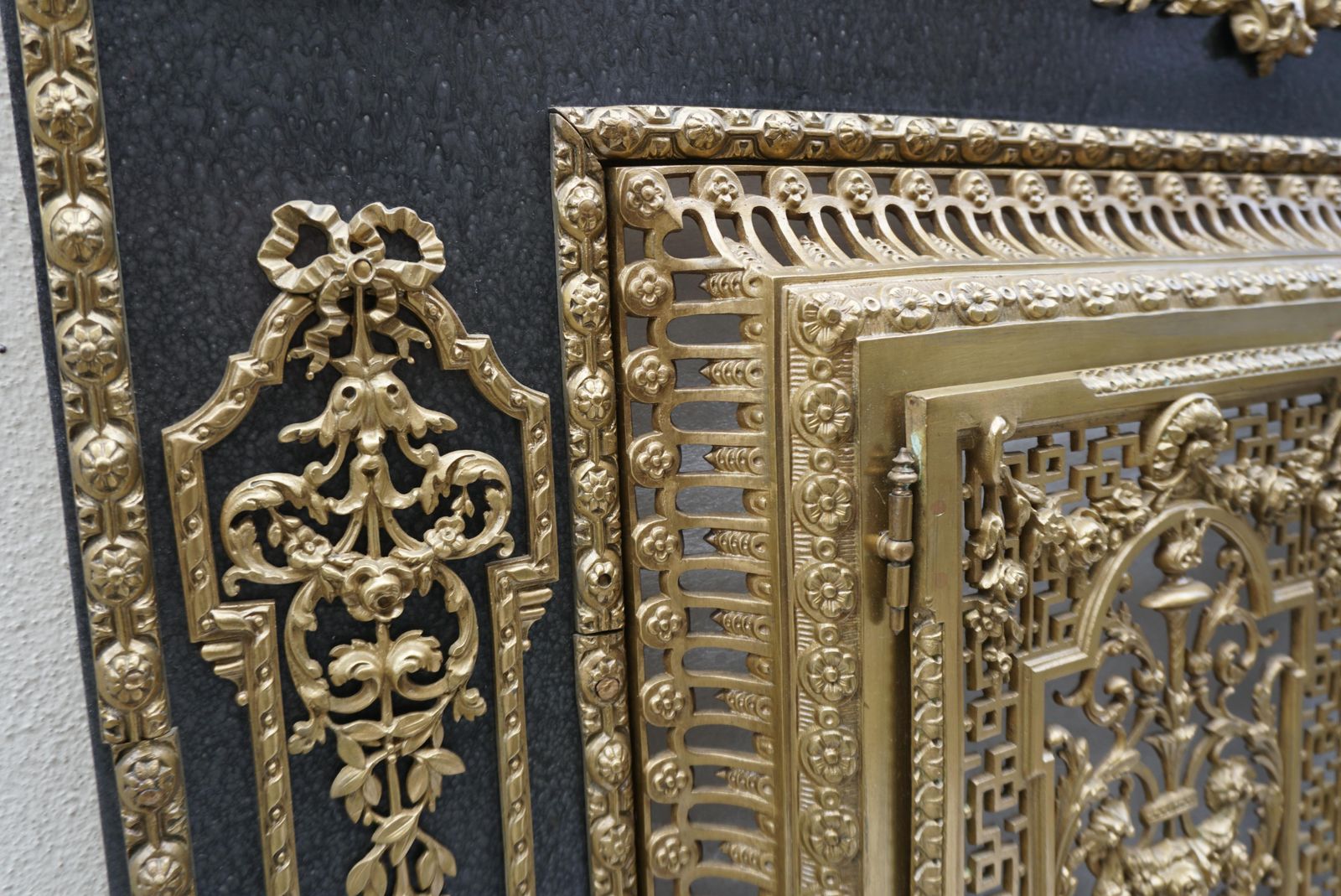 Antique French Fireplace Surround photo vintage