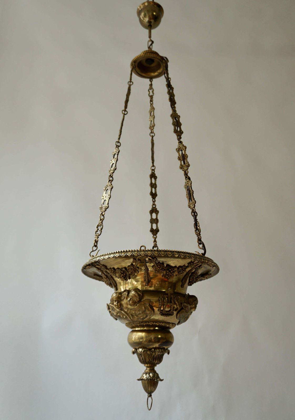 Antique Gothic Revival Chandelier And Church Sanctuary Lamp photo furniture