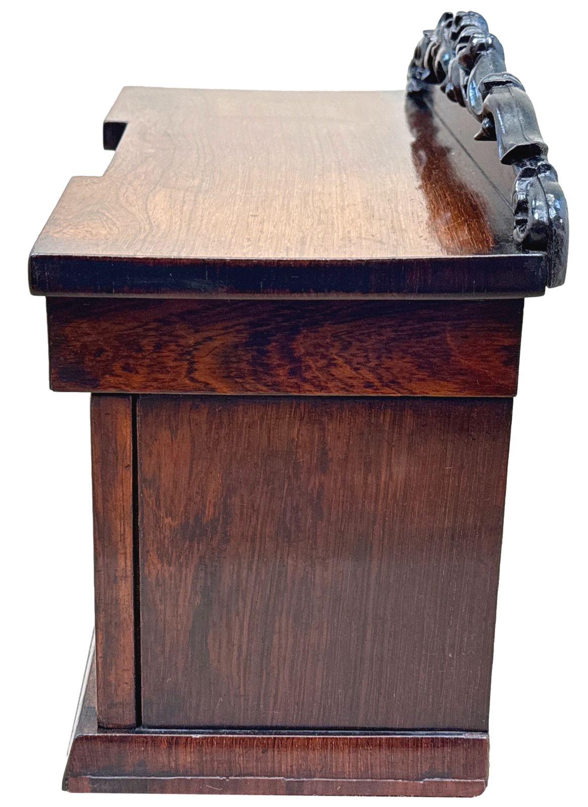 Rosewood Regency Tea Caddy Miniature Sideboard (England, Circa 1835) photo furniture