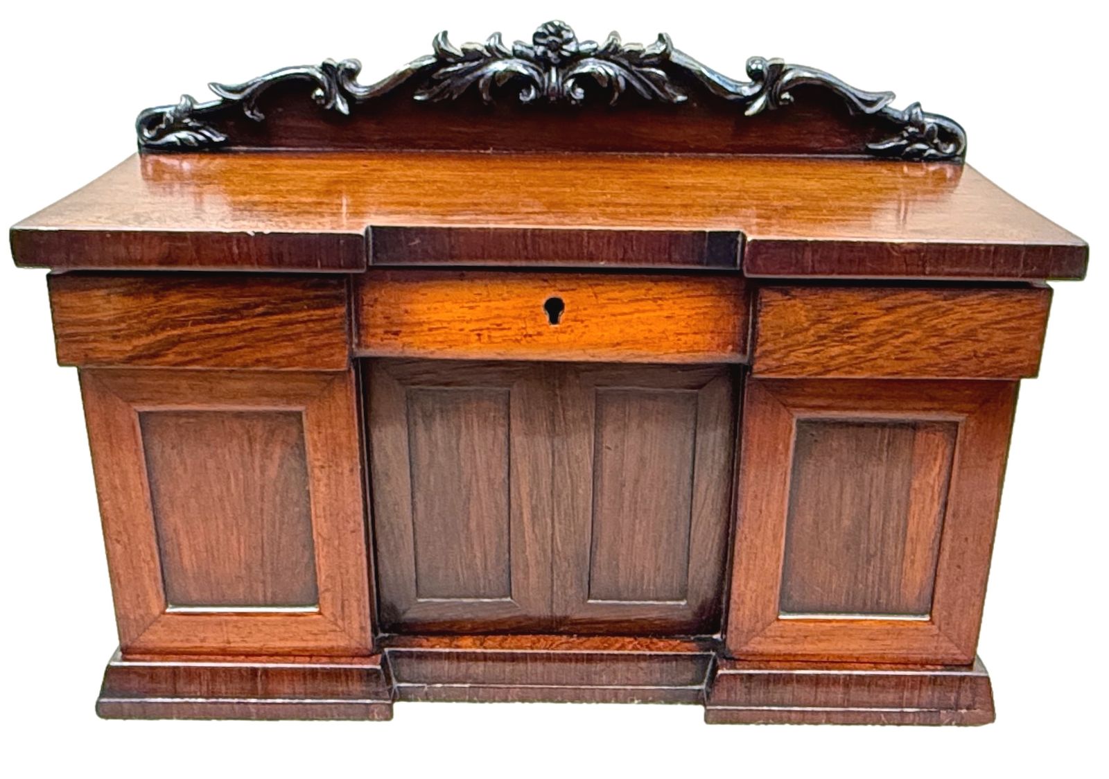 Rosewood Regency Tea Caddy Miniature Sideboard (England, Circa 1835) photo buy