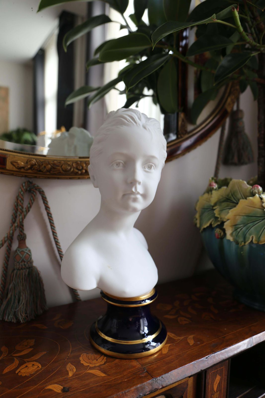 Camille Tharaud For Limoges Little Girl Biscuit Bust photo for sale