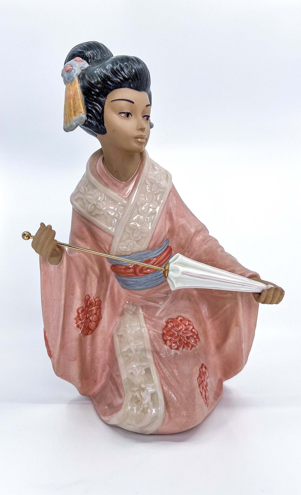 Nadal Porcelain Japanese Geisha Figurine Made In Spain photo furniture