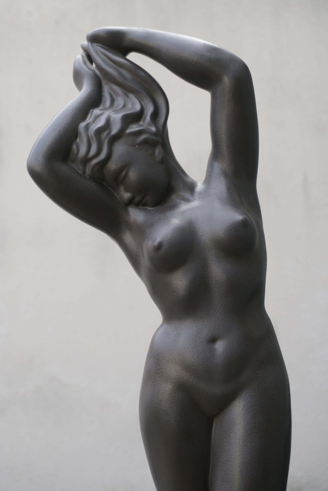 Louis Giraud Nude Ceramic Sculpture Vallauris 1940s photo vinterior