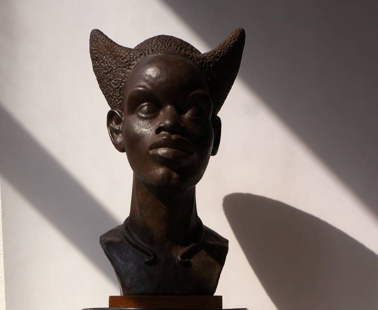 Bust Of A Congolese Mangbetu Woman By F.X. Goddard photo buy