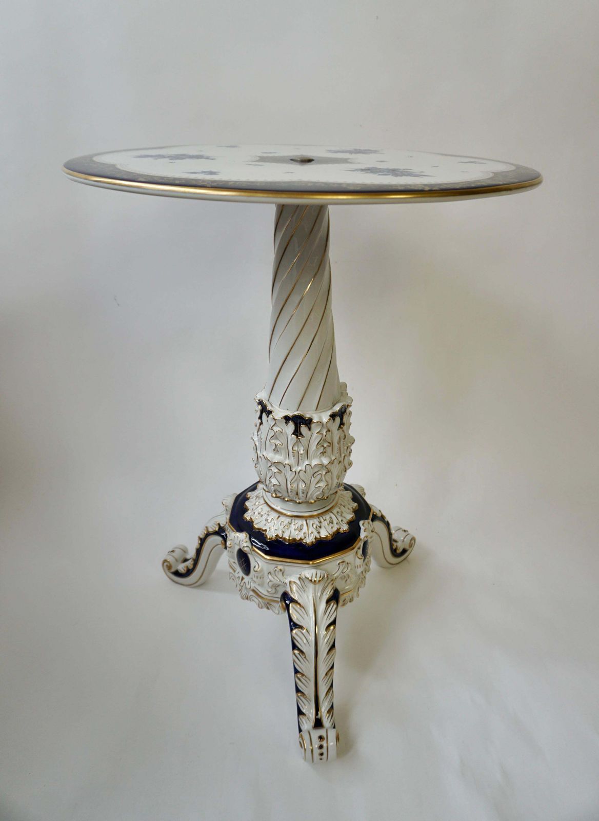 Porcelain Hollywood Regency Style Side End Table, Germany, 20th Century photo 2420.0