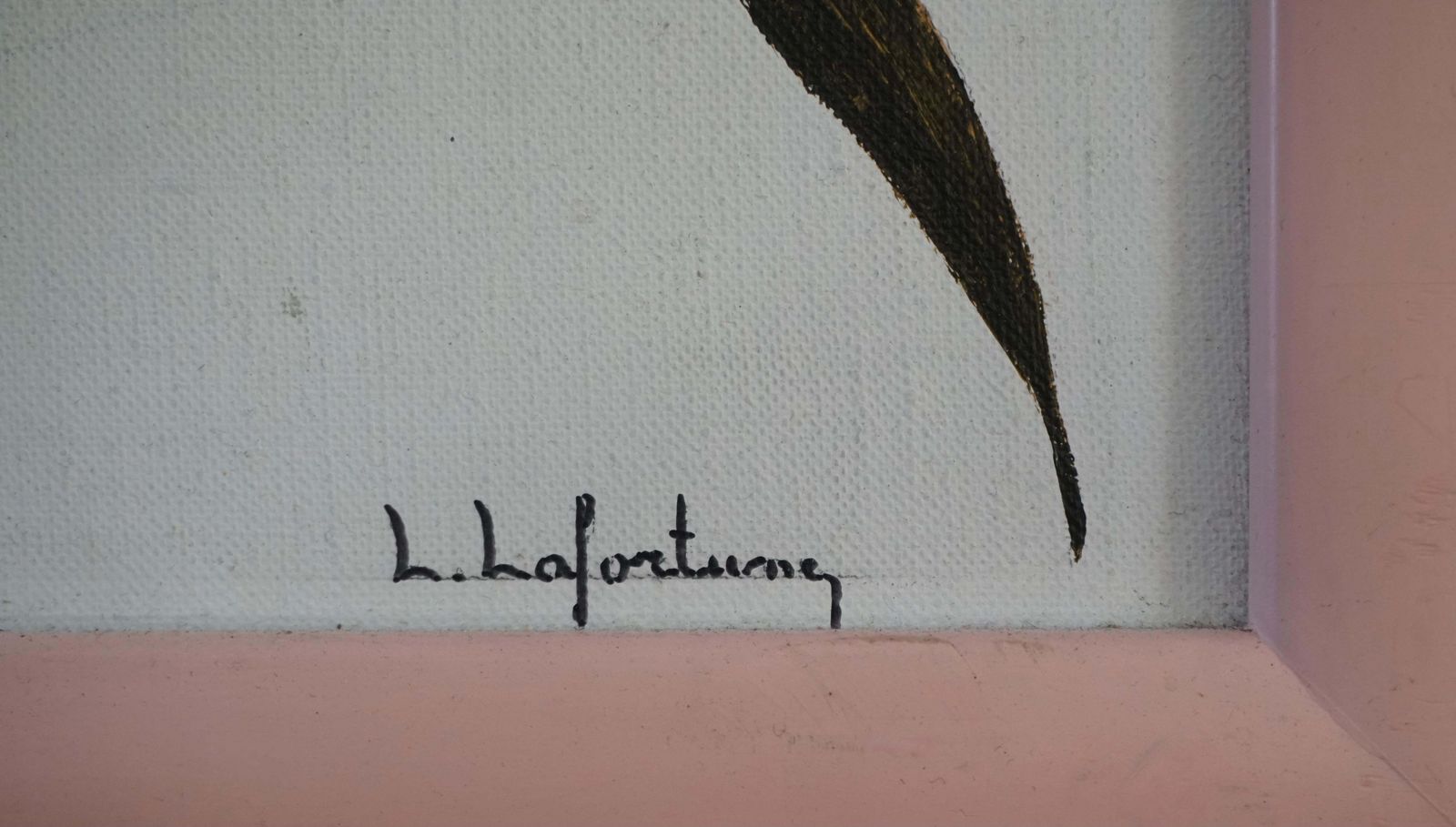 Realistic Pink Flowers Painting By L Lafortune photo 1911.0