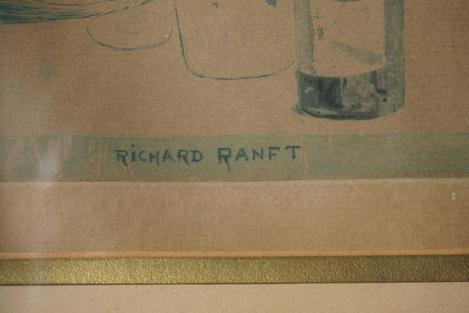Painting By Richard Ranft, Young Woman And Pierrots Costumes photo buy