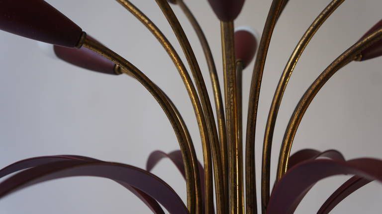 photo furniture Ceiling Sputnik Lamp In The Manner Of Arteluce, Italy, 1950s