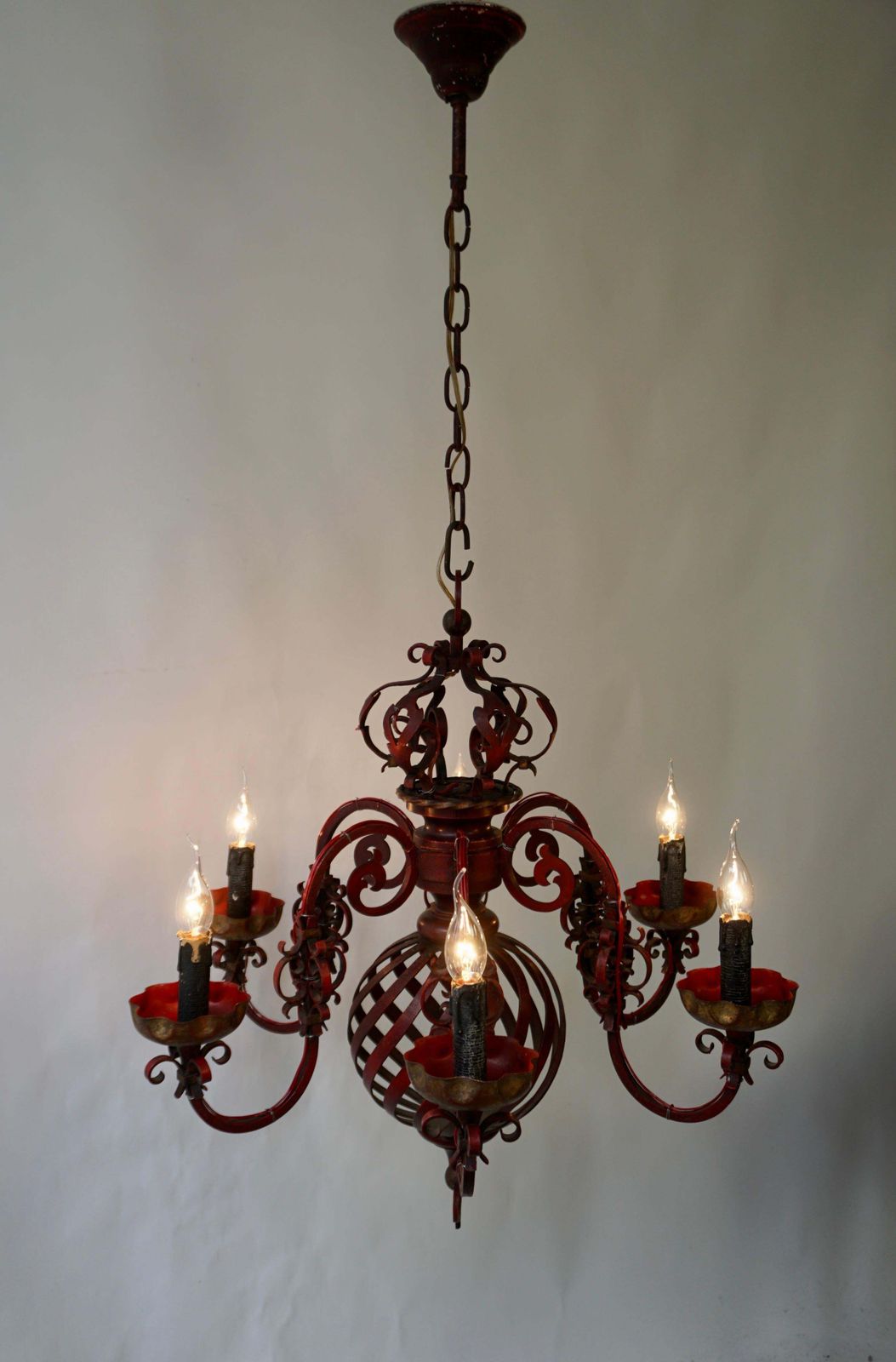 photo furniture French Wrought Iron Chandelier