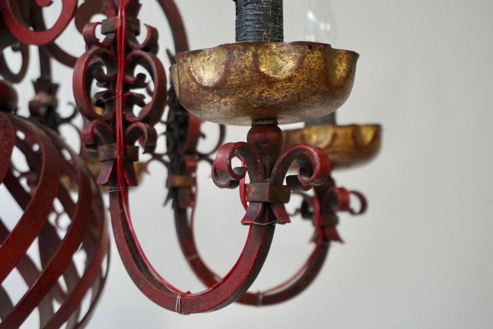 photo buy French Wrought Iron Chandelier