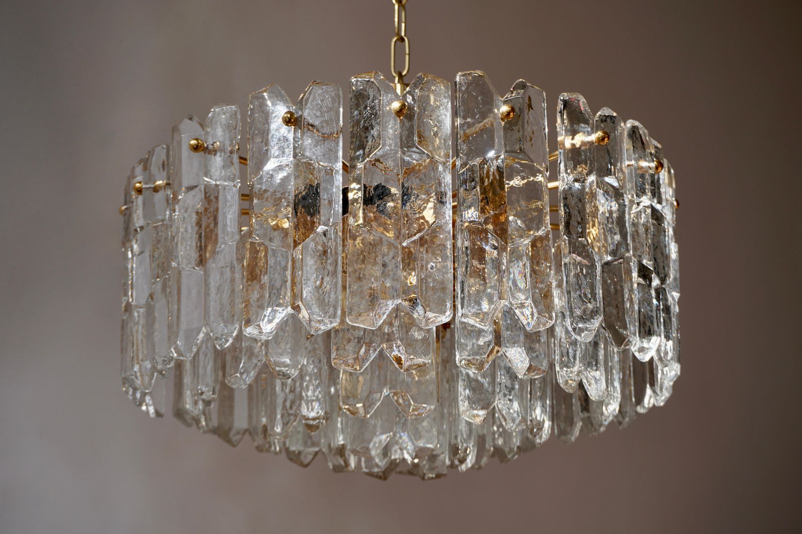 One Kalmar Chandeliers Palazzo Gilt Brass And Glass Austria, 1970s photo furniture