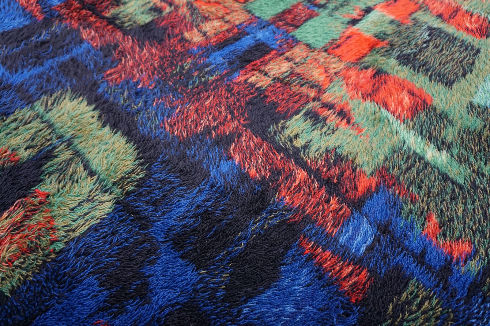 Ritva Puolita Gilde Muster Edition, Abstract Pure Wool Carpet Ca 1965 photo for sale