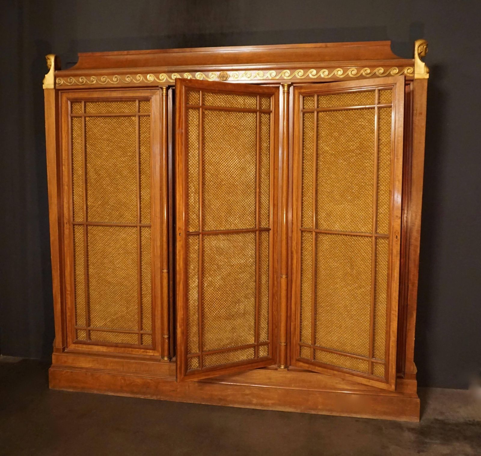 Rare And Magnificent Neoclassical Mahogany Bibliotheque Bookcase photo Furniture