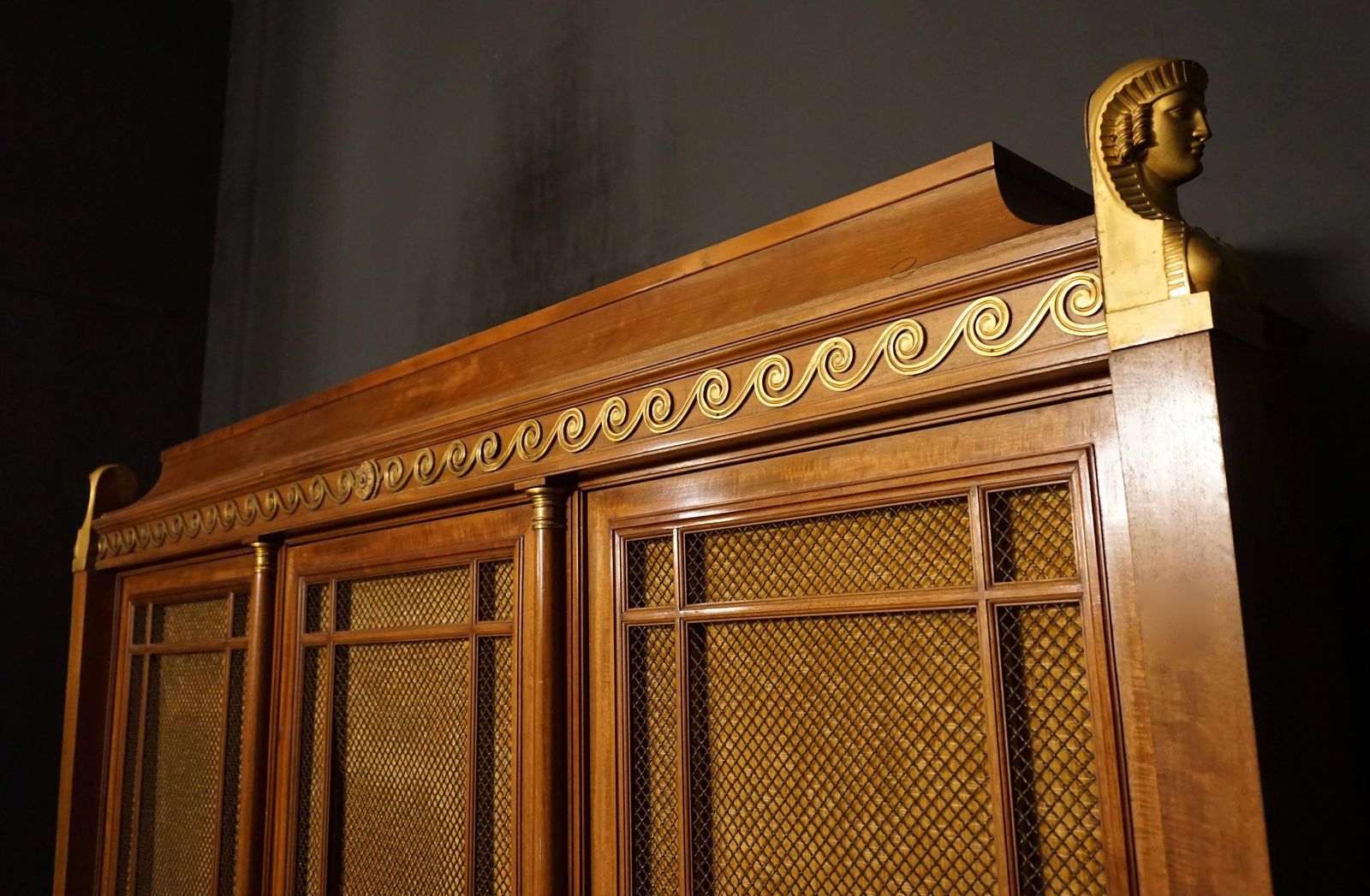 photo furniture Rare And Magnificent Neoclassical Mahogany Bibliotheque Bookcase