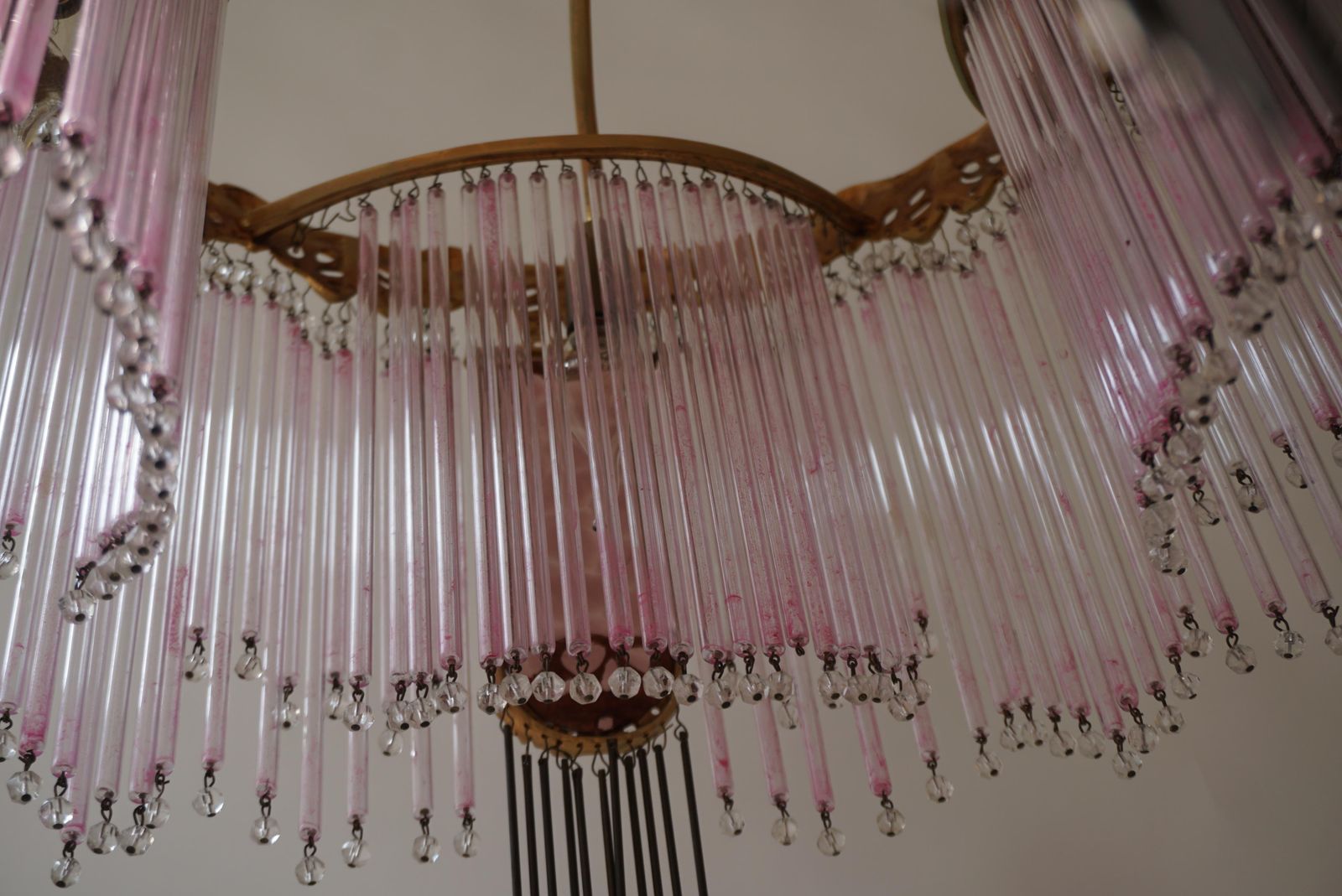 photo vintage Art Nouveau Chandelier By Hector Guimard, France Paris 1900 1970
