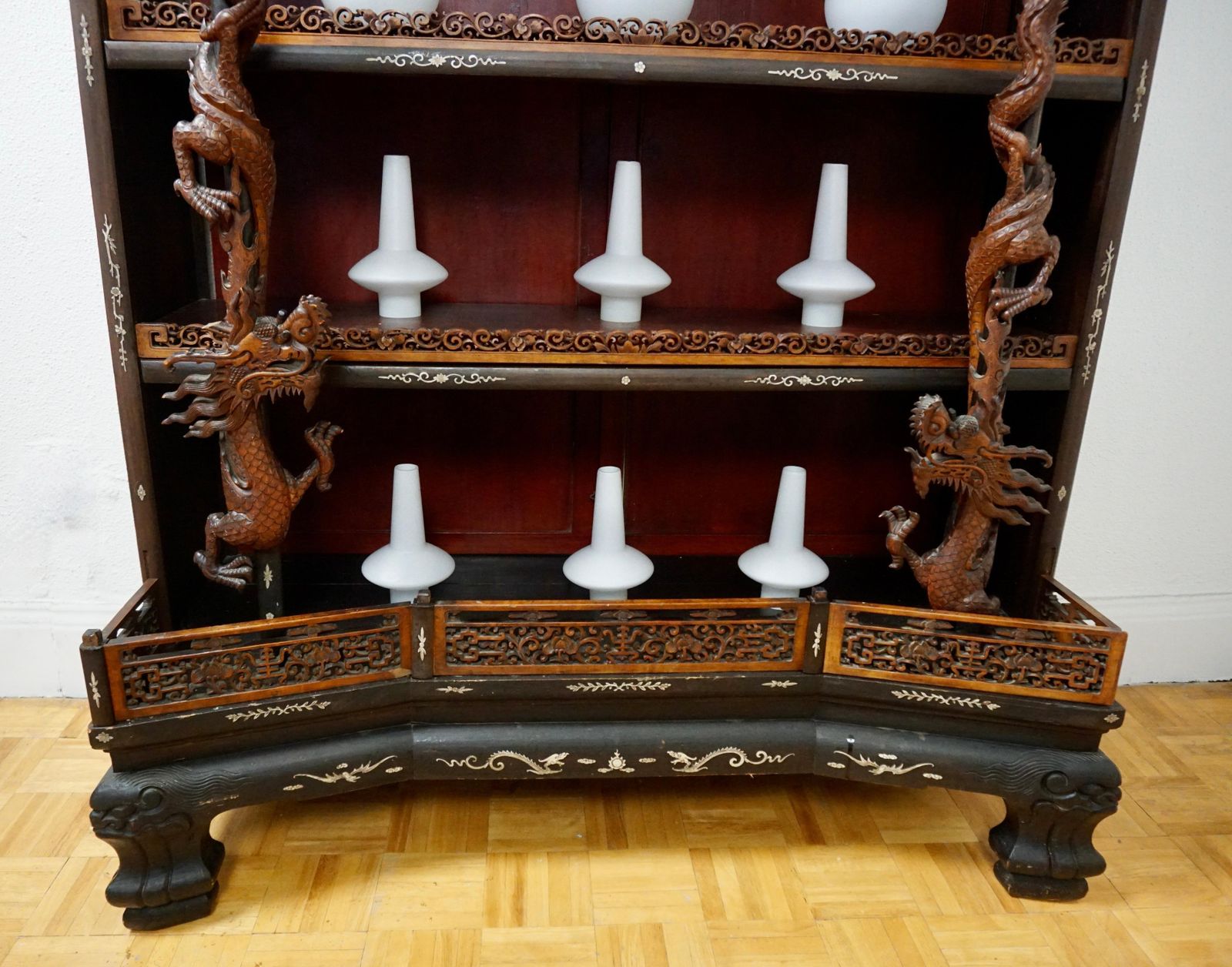 photo furniture Rare And Beautiful Architectural Pagode Display Cabinet, China