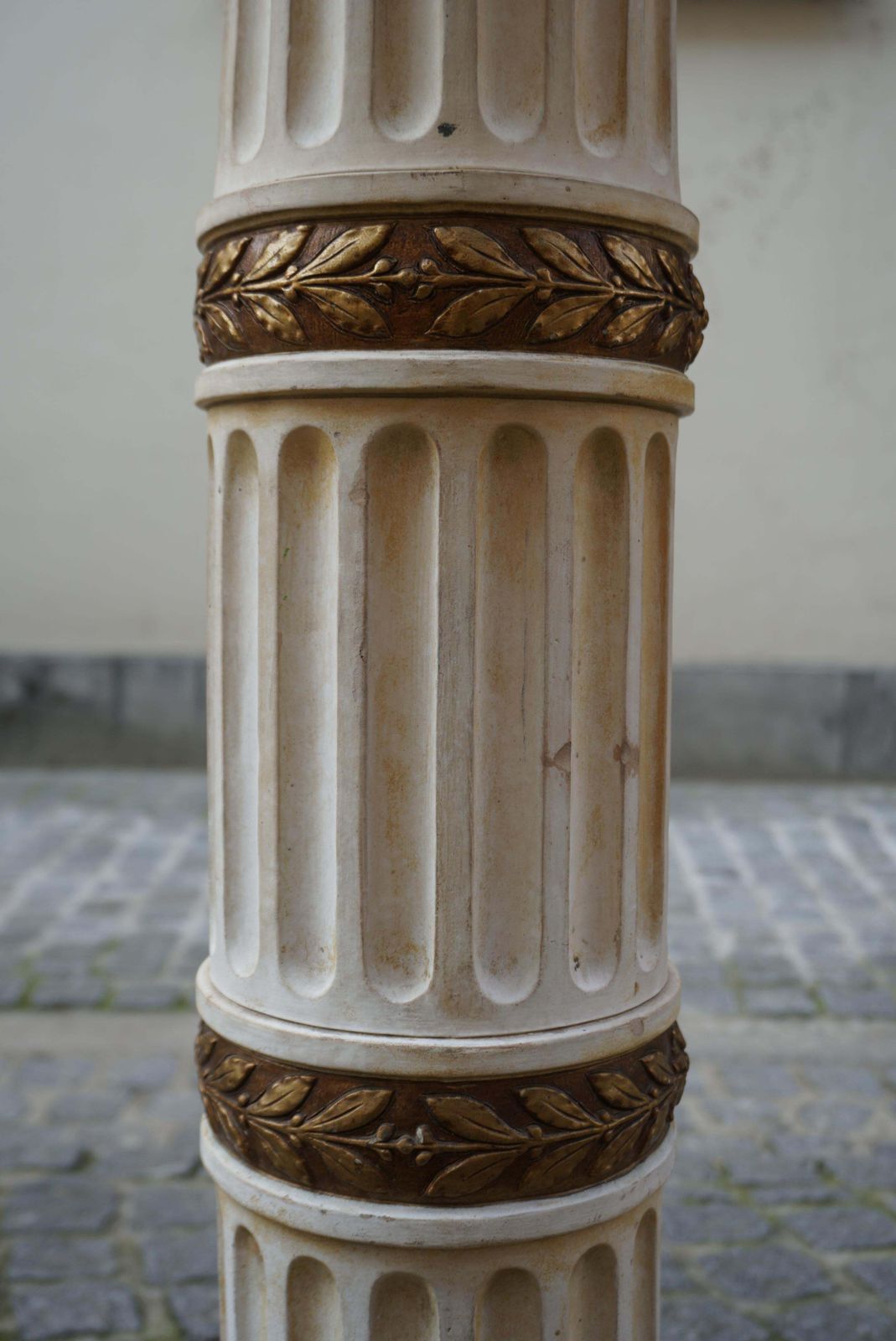 photo buy Ornate Pedestal Terracotta Cherub Planter Stand
