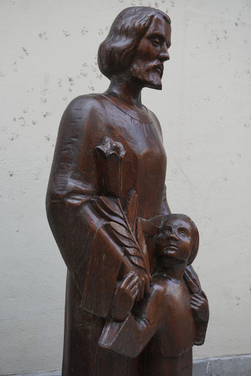 4671.0 Madonna And Child Statue And Saint Joseph And Child Sculpture photo