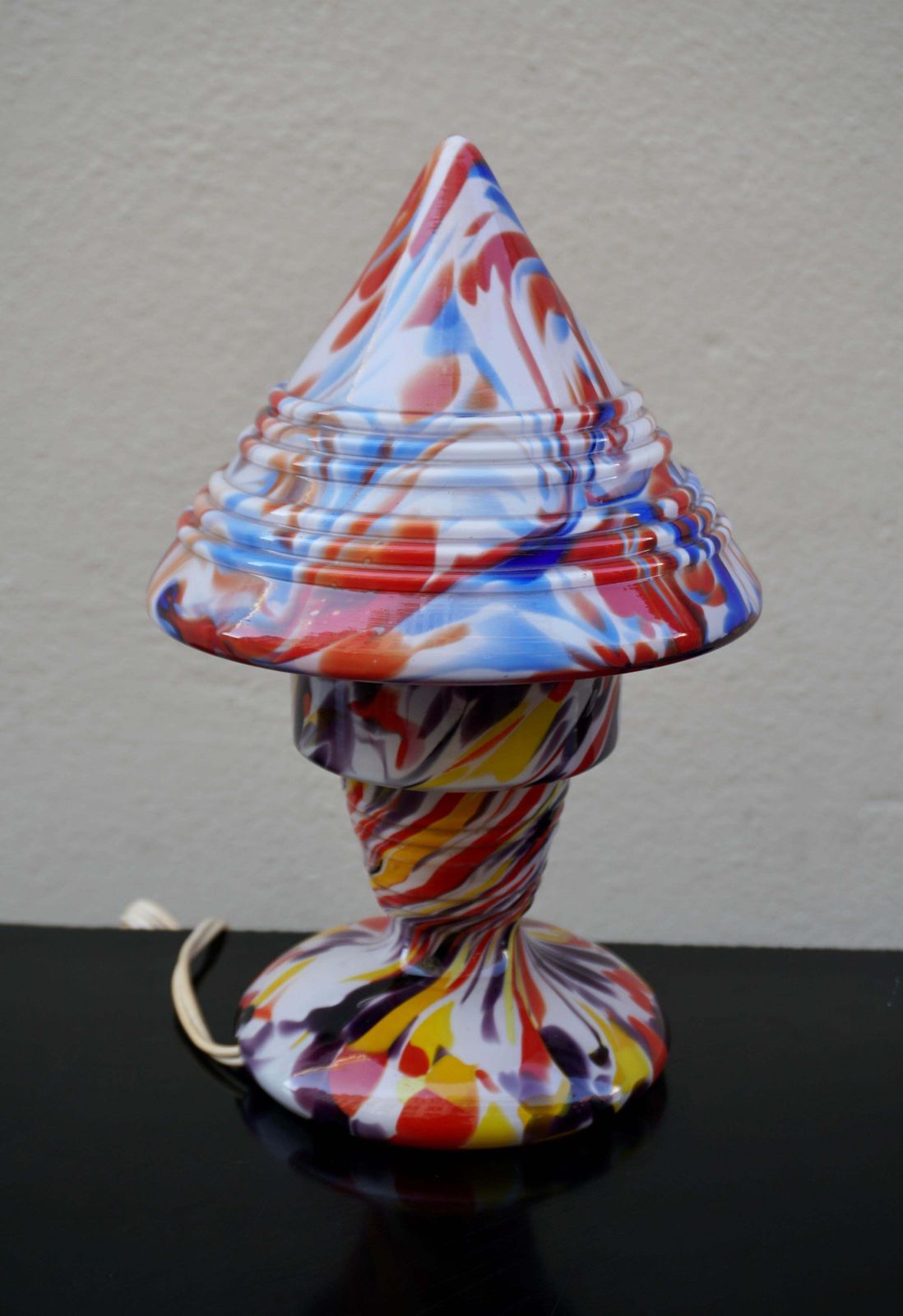Multicoloured Fratelli Toso Millefiori Lamp, Murano, Circa 1910 photo 1189.0