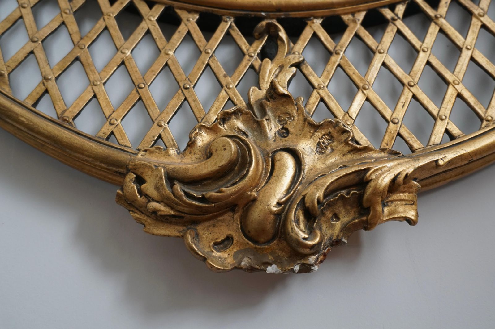 photo buy 19th Century Monumental Italian Rococo Floor Mirror