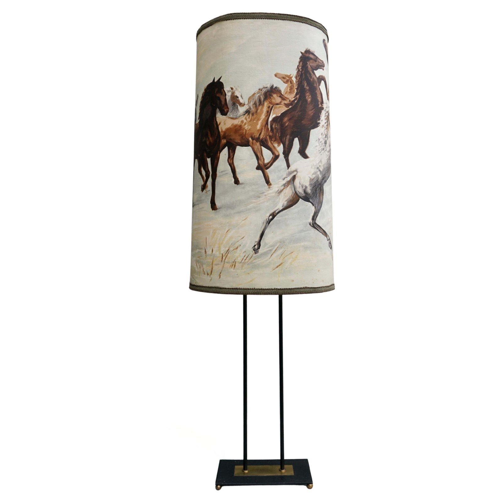 Vintage American Western Cowboy Horse Lamp photo furniture