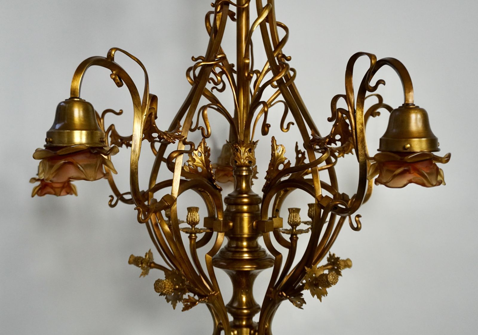 photo vinterior Large And Top Quality, Elegant & Exquisite 5 Light Art Nouveau Chandelier