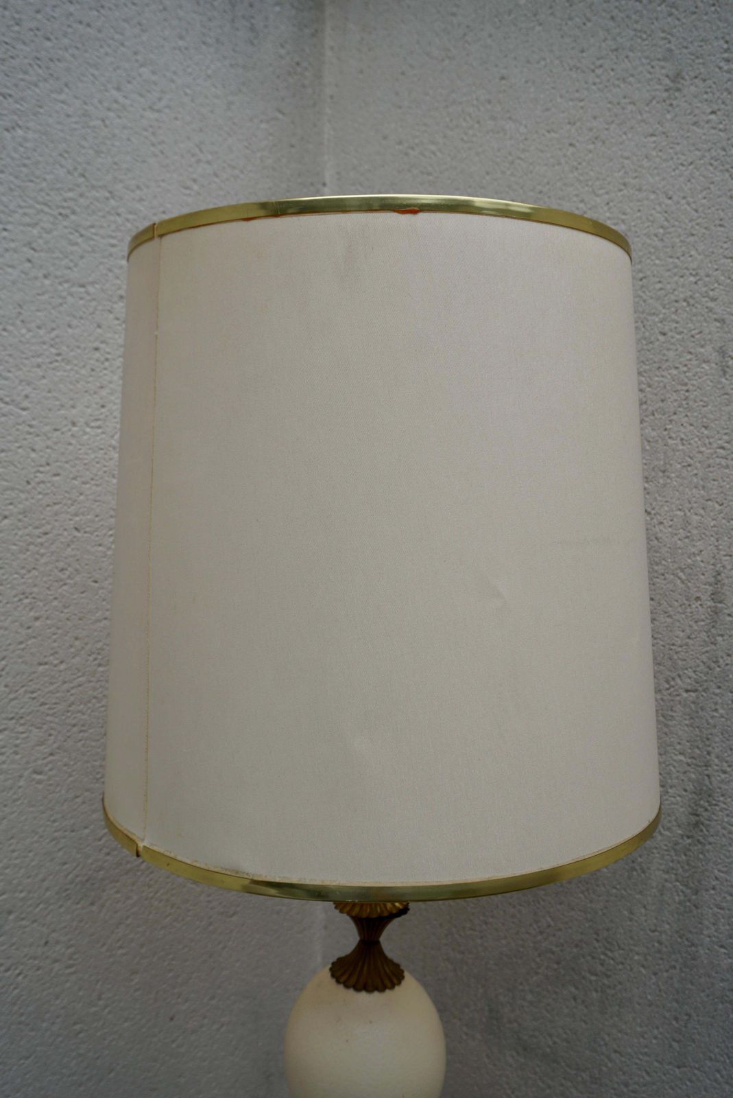 Lighting Rare 1970'  Ostrich Eggshell Floor Lamp In The Style Of Maison Charles photo