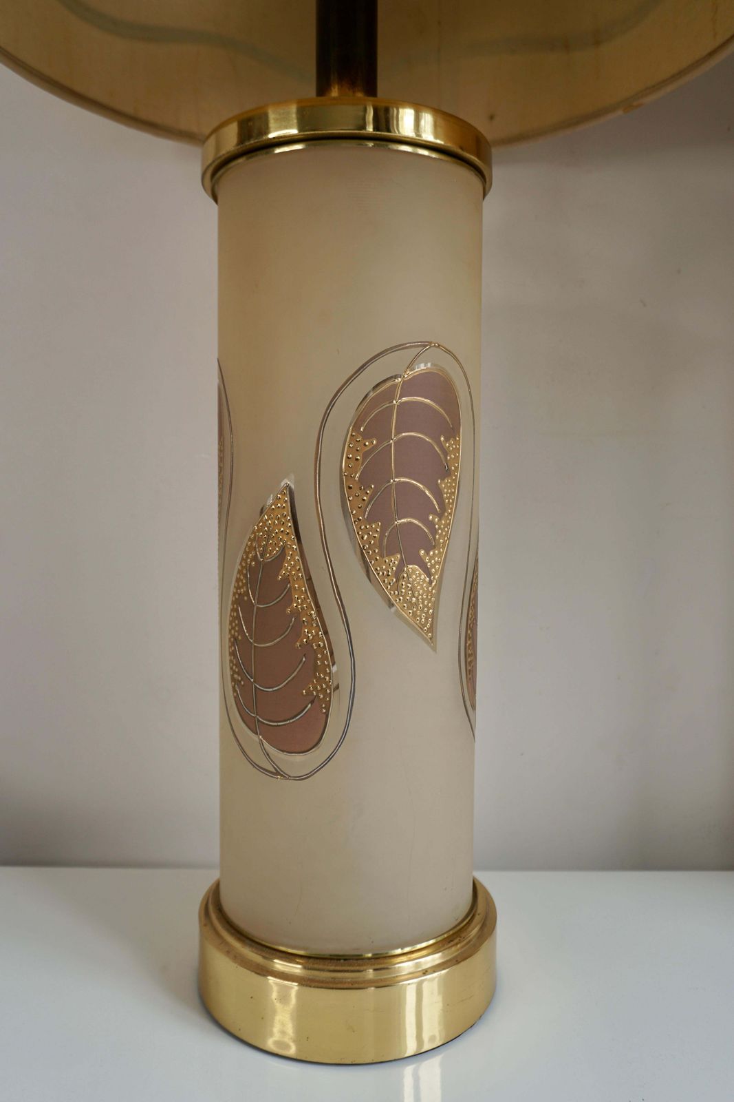 Pair Of 1970s Hollywood Regency Art Glass And Gilt Murano Glass Lamps photo 3821.0