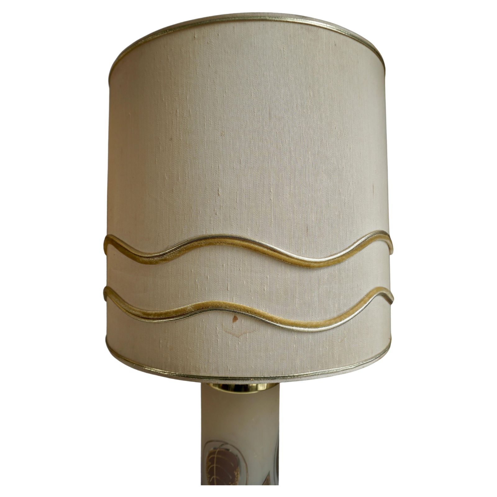 photo vinterior Pair Of 1970s Hollywood Regency Art Glass And Gilt Murano Glass Lamps